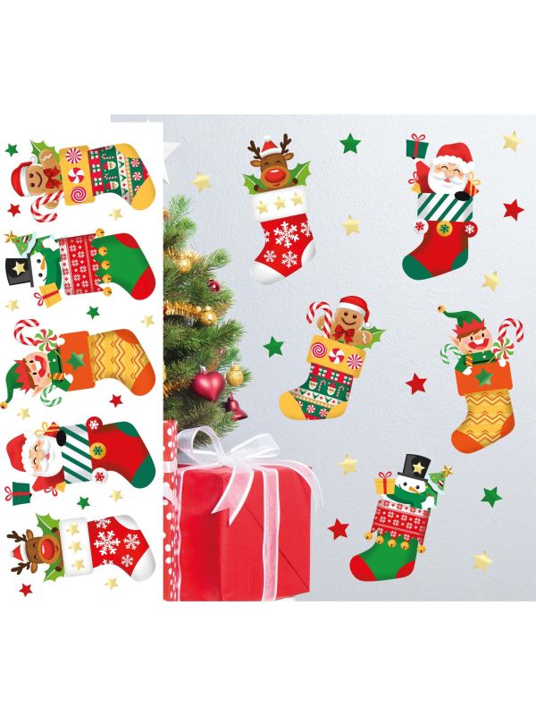Kerstsokken Muur Stickers