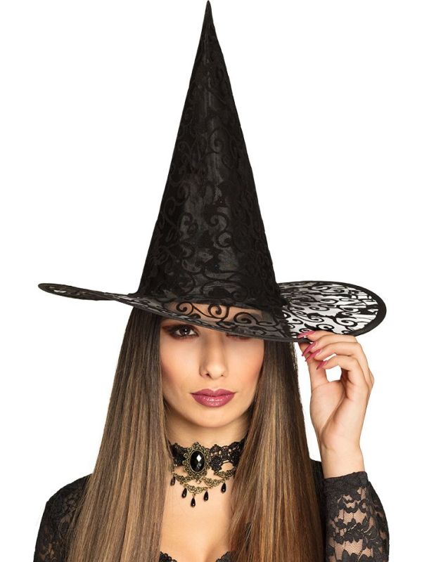 Kiara Heksenhoed Zwart Kant