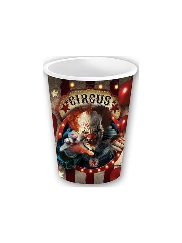 Killer Clown Circus Partybekers 240ml