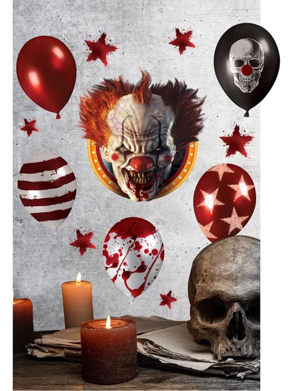 Killer Clown Halloween Muursticker