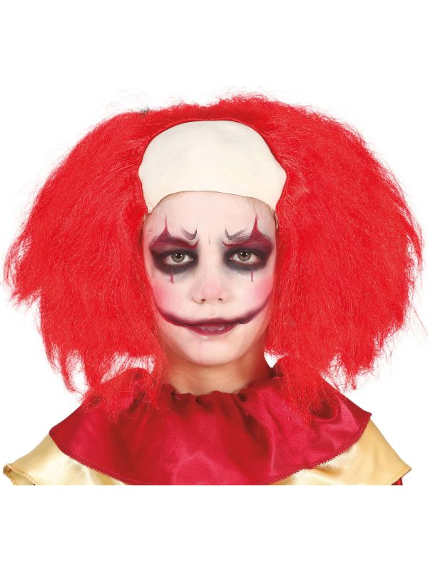 Killer Clown Kaal Hoofd Pruik Kind