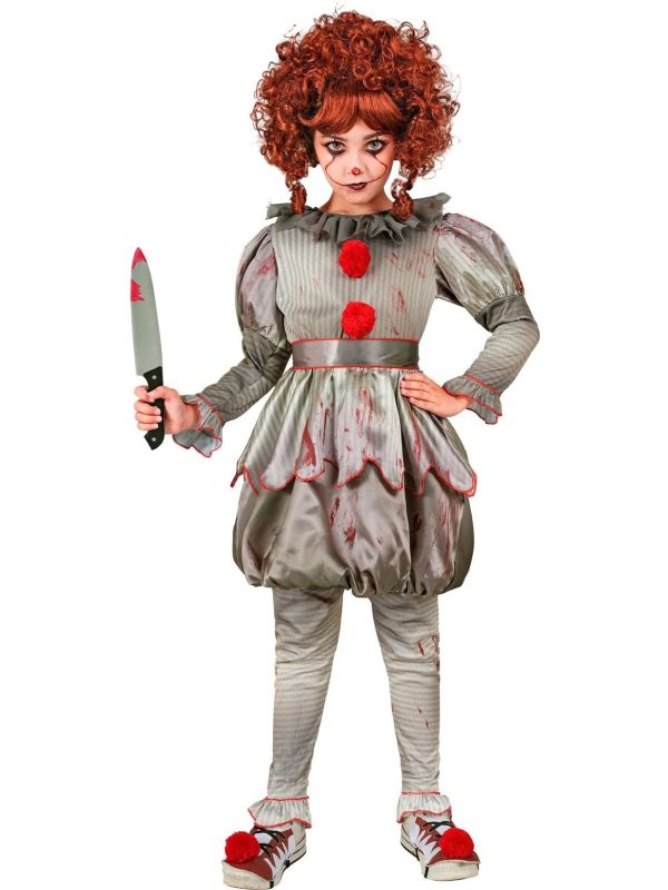 Killer Clown Kostuum Halloween Meisjes
