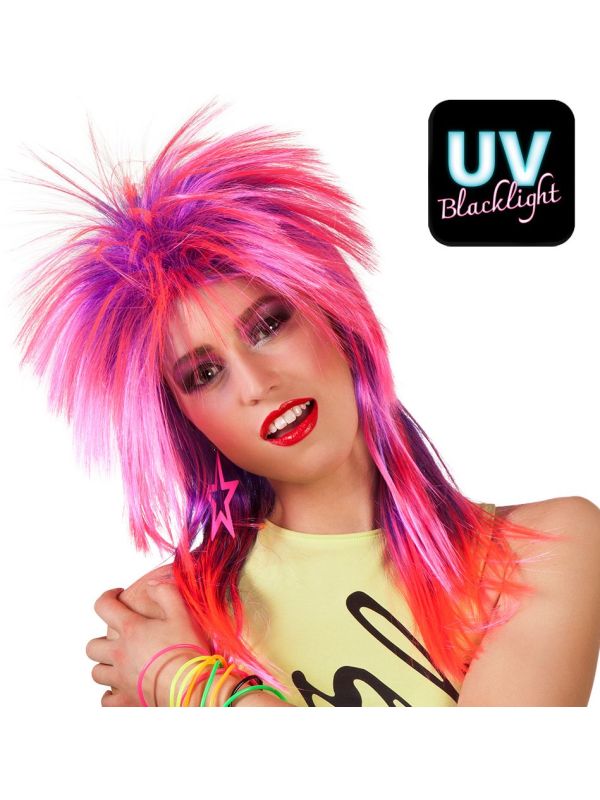 Kimberley Roze Punker Pruik Dames