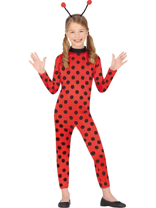 Kinderkostuum Lieveheersbeestje Rood/Zwart