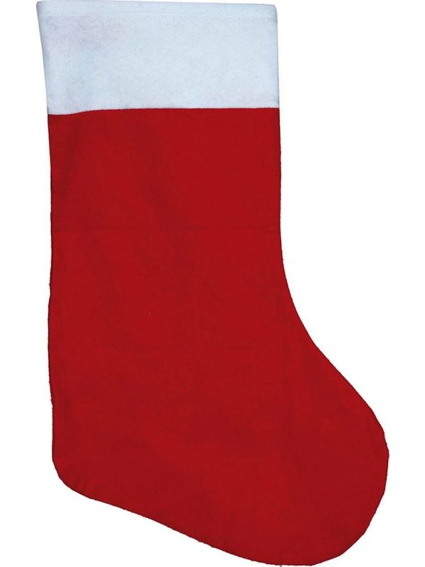 Klassieke Cadeau Sok Kerstmis Rood 66cm