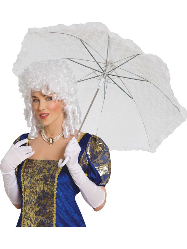 Klassieke Kanten Paraplu Wit