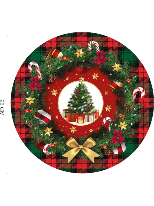 Klassieke Kerstmis Wegwerpbordjes 6 Stuks