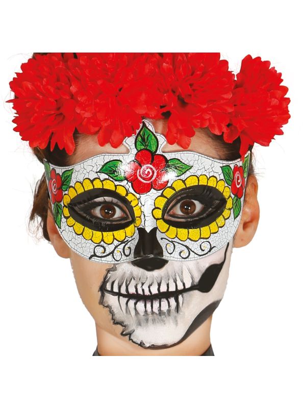 Kleurrijke Dia De Los Muertos Oogmasker