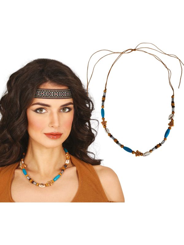 Kleurrijke Indianen Ketting voor Volwassenen