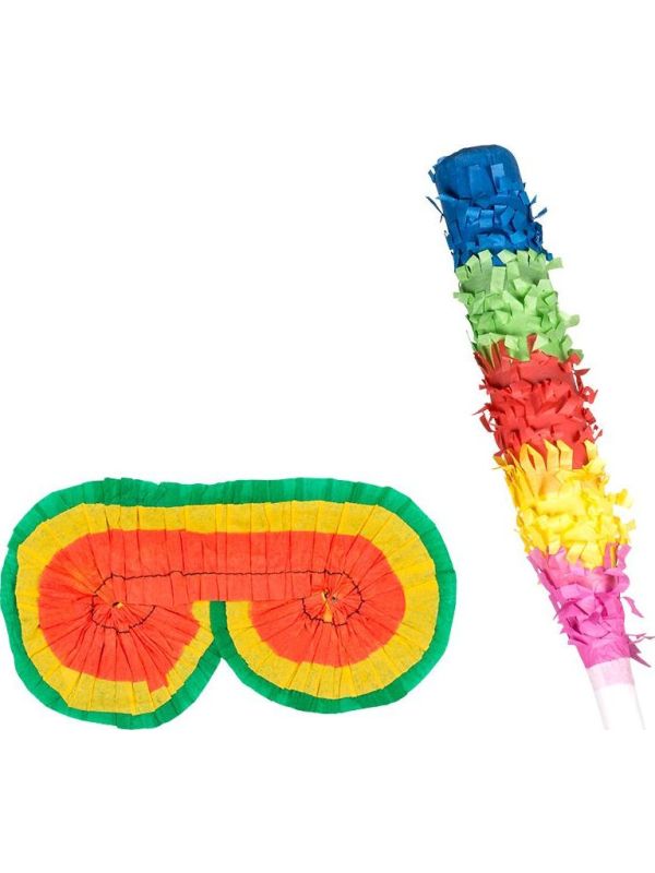 Kleurrijke Piñata Verjaardag Set