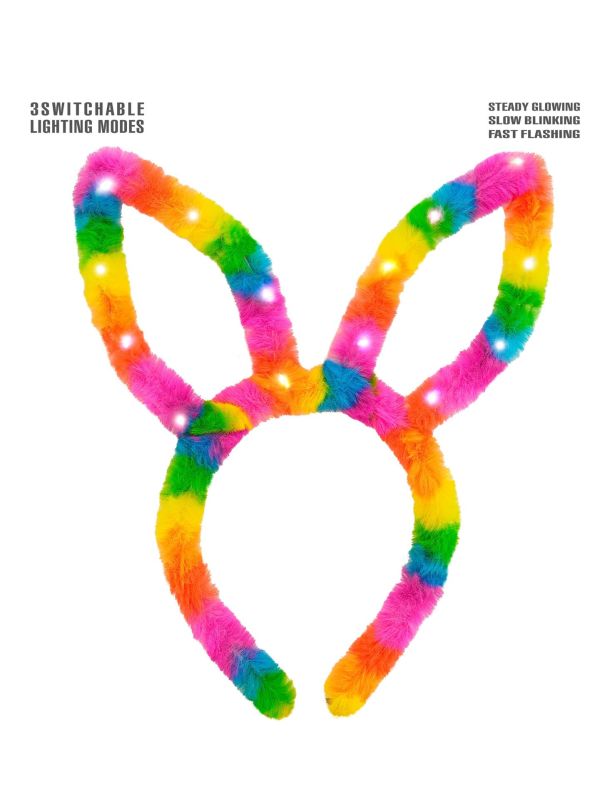 Konijnen Oren Haarband Lichtgevend Carnaval