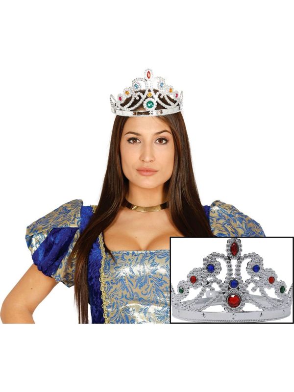 Koningin Kroon met Gekleurde Diamanten