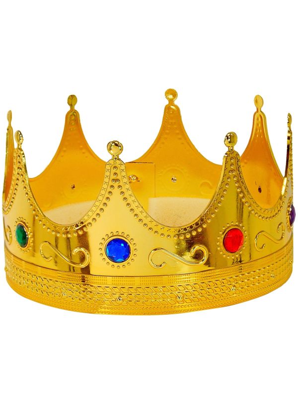 Koningskroon Goud Deluxe Carnaval Heren