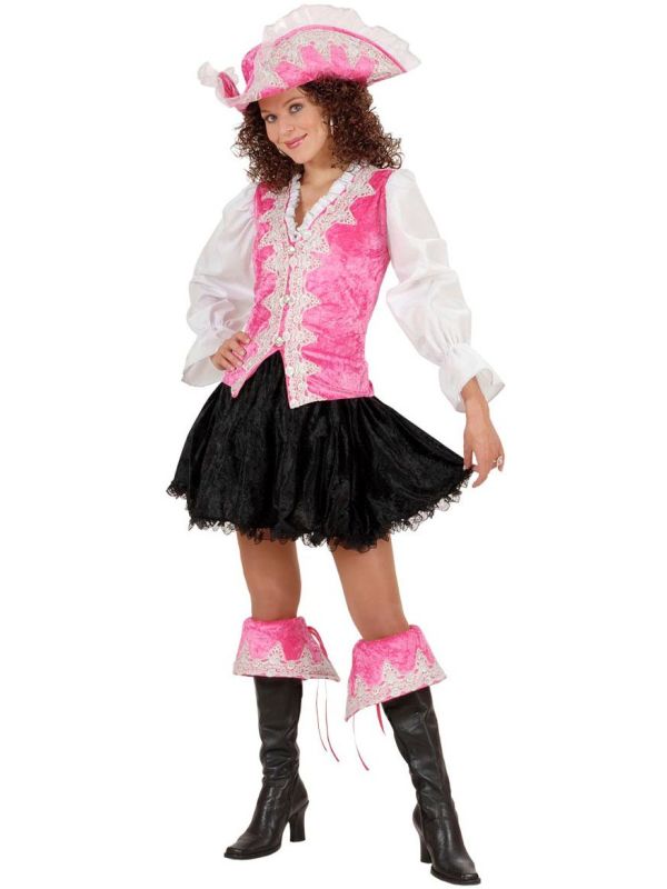 Koninklijk Dames Piratenpak Roze