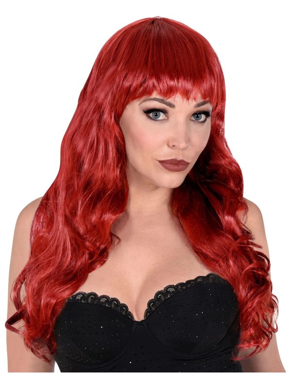 Koperkleurige Bella Pruik Dames