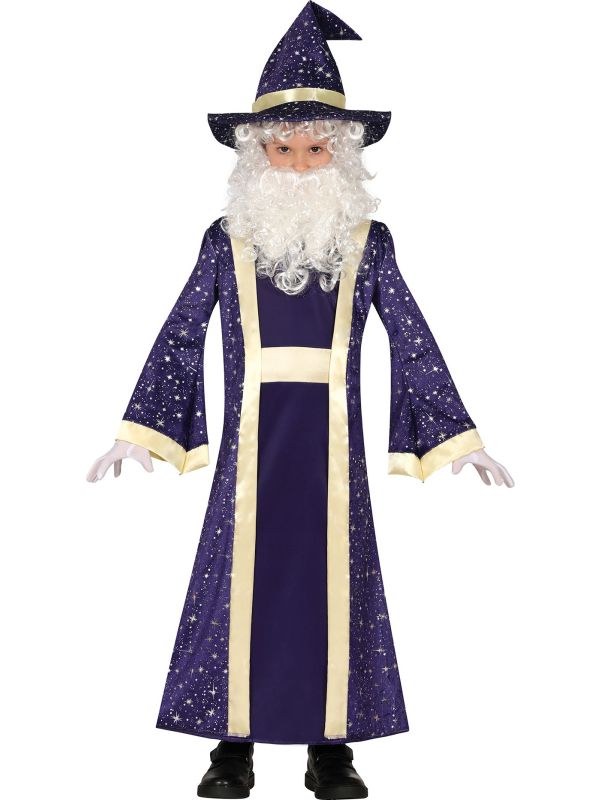 Kosmische Tovenaar Kostuum Kind Paars