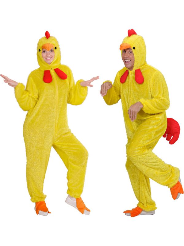 Kuiken Jumpsuit met Dierenmasker