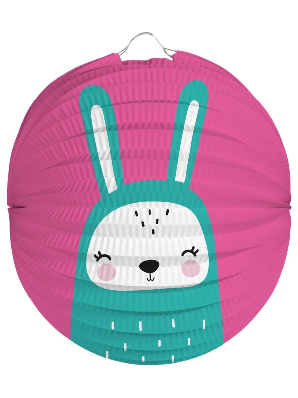 Lampion Roze met Konijn