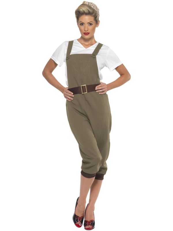 Landwerker Outfit Khaki Dames