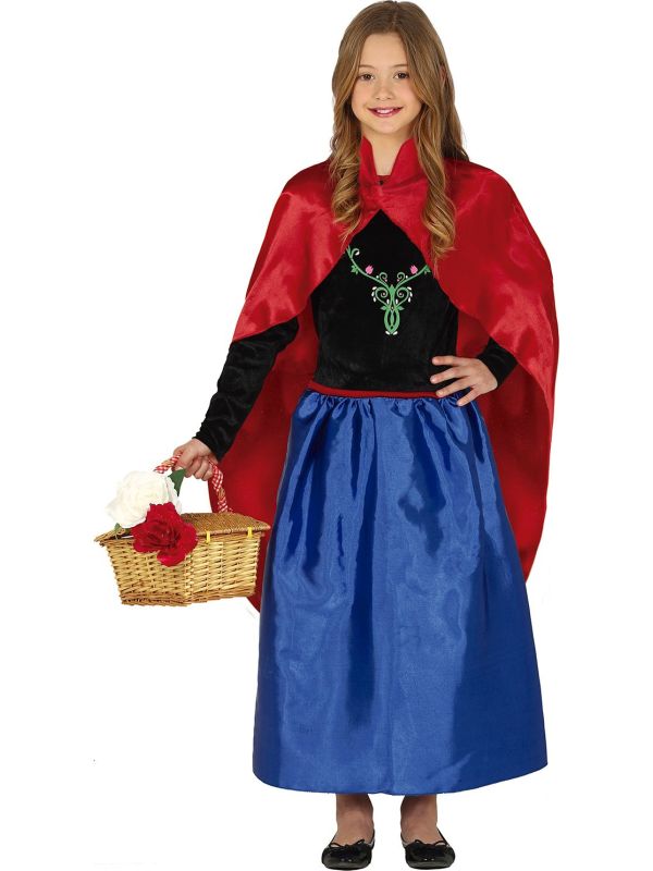 Lange Jurk met Rode Cape