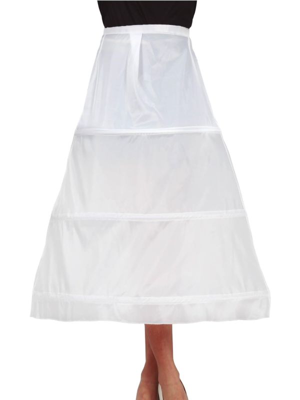 Lange Petticoat Wit 85cm