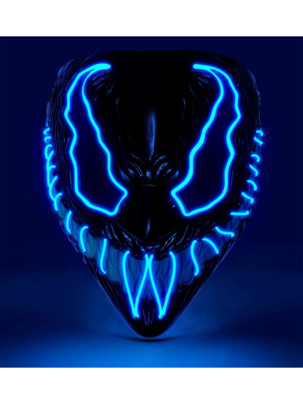Led Lichtgevend Monstermasker Blauw Dames Heren