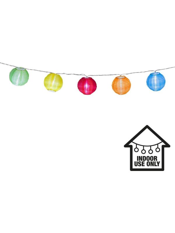 Led Lichtsnoer Lampionnen Hawaii Multikleur 185cm