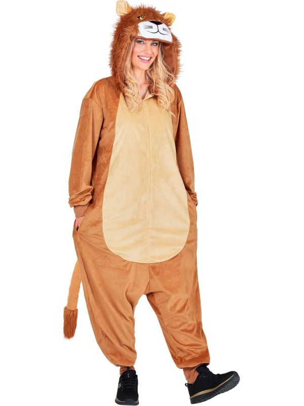 Leeuw Onesie Bruin Dames Heren