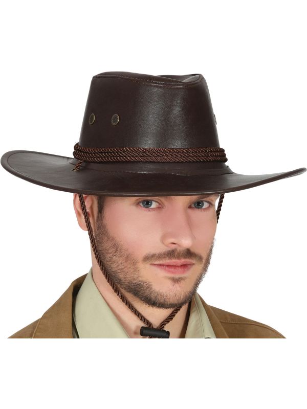 Leren Cowboyhoed Bruin