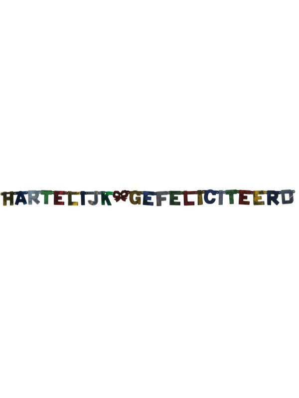 Letterslinger Hartelijk Gefeliciteerd