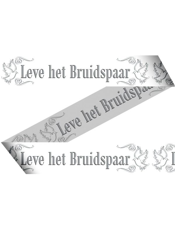 Leve Het Bruidspaar Afzetlint
