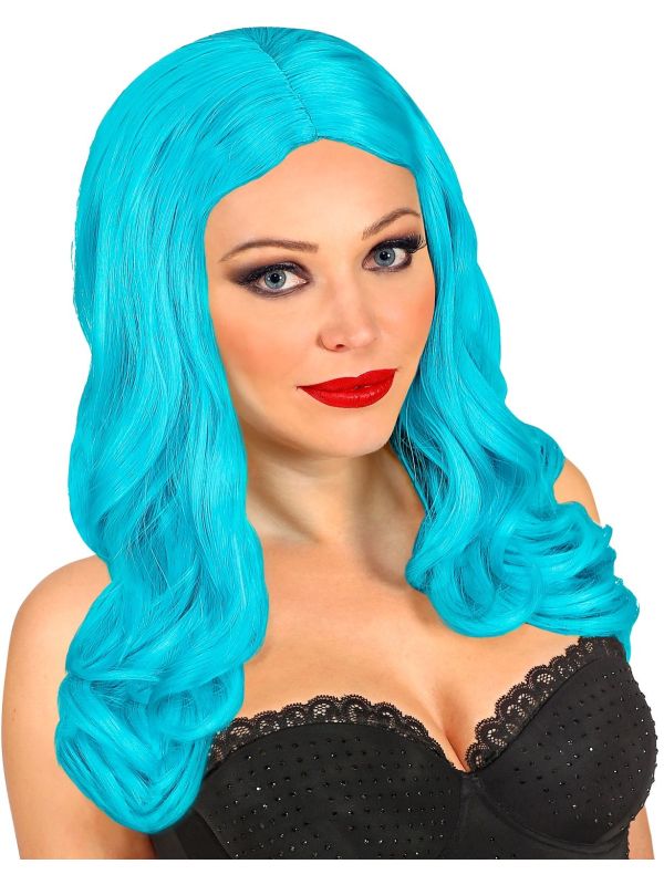 Licht Blauwe Roxy Pruik