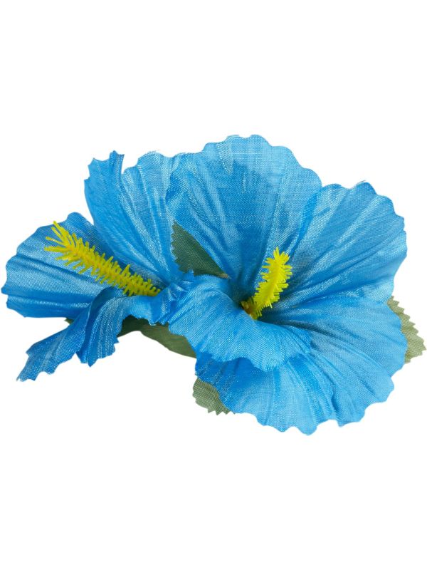 Lichtblauwe Bloemen Haarclip