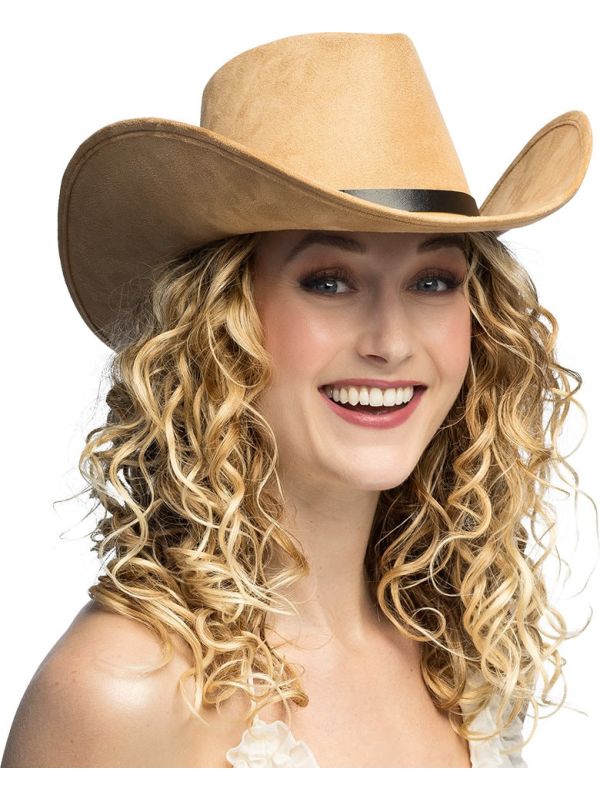 Lichtbruine Hoge Cowboyhoed