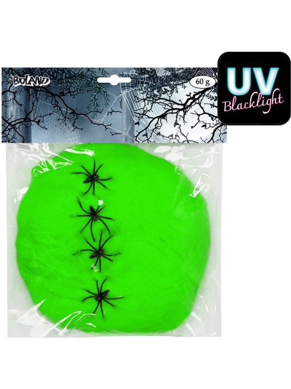 Lichtgroen Spinsel 4 met Spinnen 60G