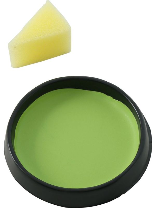 Lichtgroene Schmink met Spons