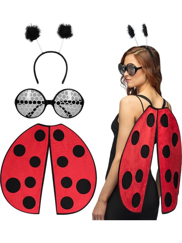 Lieveheersbeestje Accessoireset Dames 3-Delig