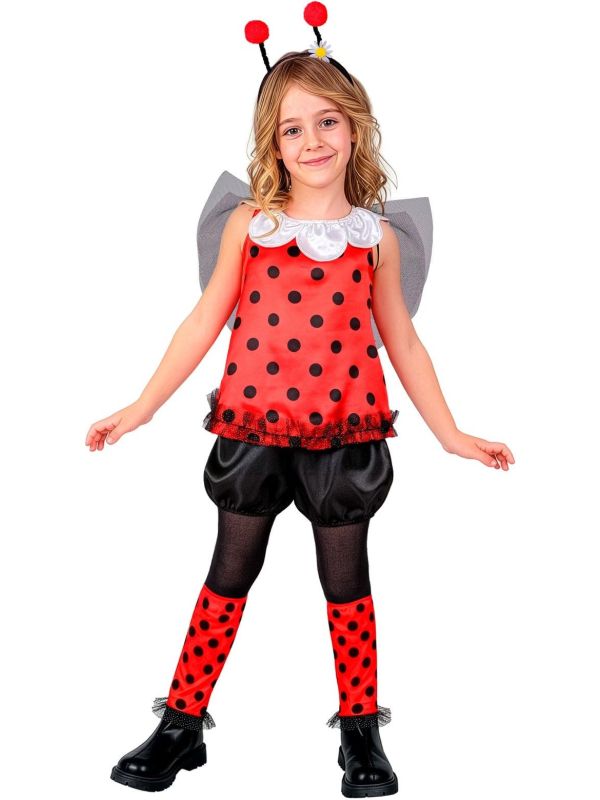 Lieveheersbeestje Pak Kostuum Rood Meisjes