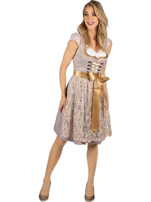 Lila Gouden Oktoberfest Dirndl Dames
