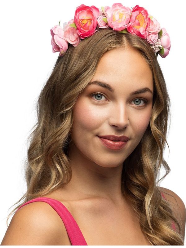 Lotus Roze Bloemen Tiara