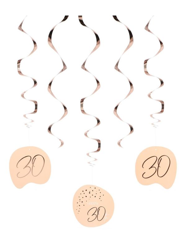 Lush Blush Happy Birthday 30 Swirl Decoratie