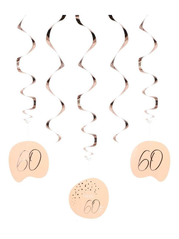 Lush Blush Happy Birthday 60 Swirl Decoratie