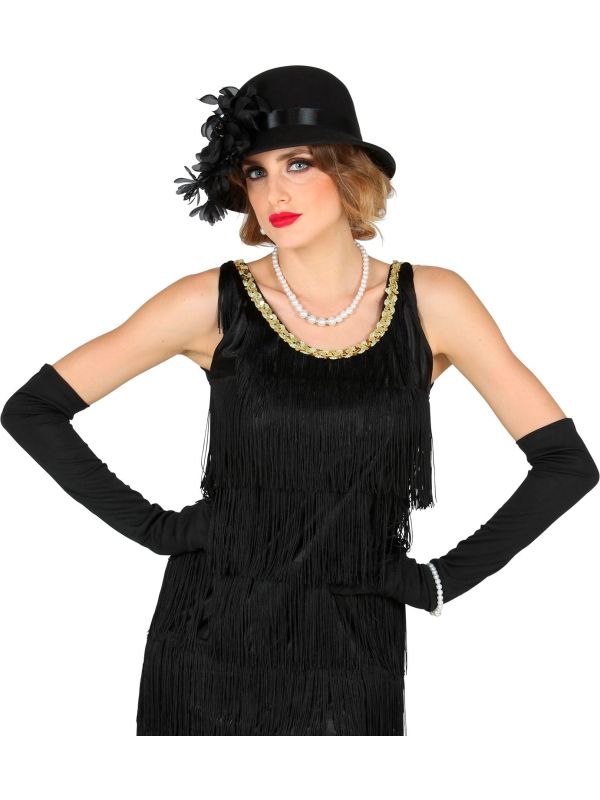 Luxe 20's Parel Juwelenset met Strass