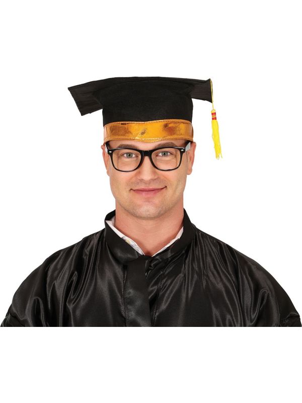 Luxe Afstudeerhoedje met Gouden Rand