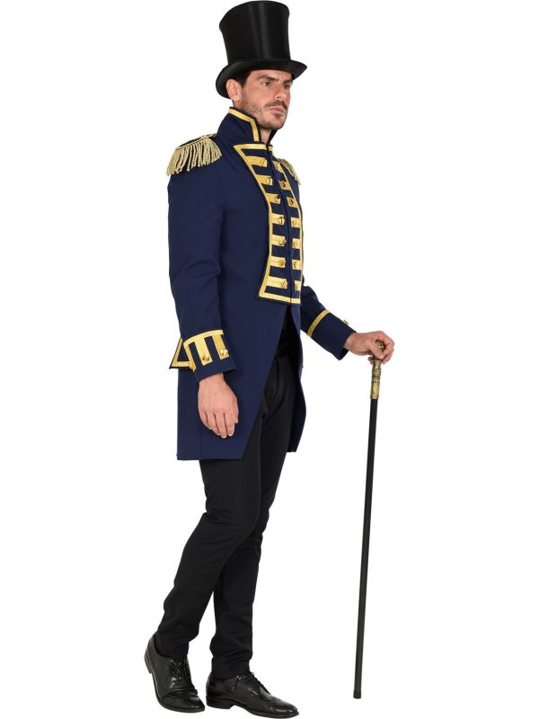 Male Vintage Slim Medieval Retro Halloween Punk Cosplay Costume Gold Edge Coat Jacket Impermeable Men