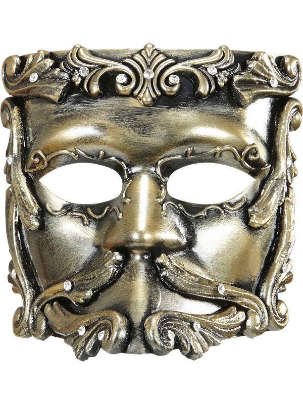 Luxe Bronzen Barok Oogmasker