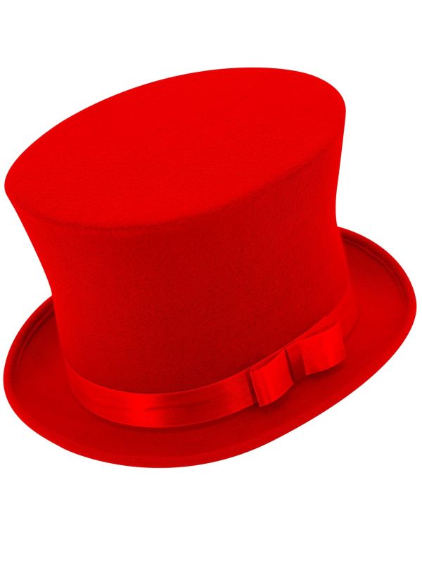Luxe Hoge Hoed Rood