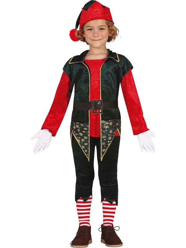 Luxe Kerst Elf Kostuum Kind
