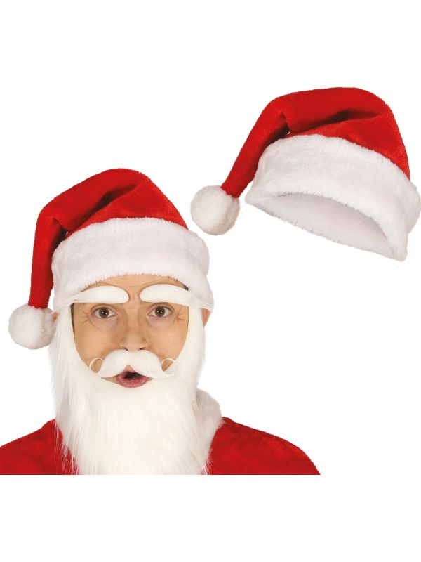 Luxe Kerstman Muts Rood