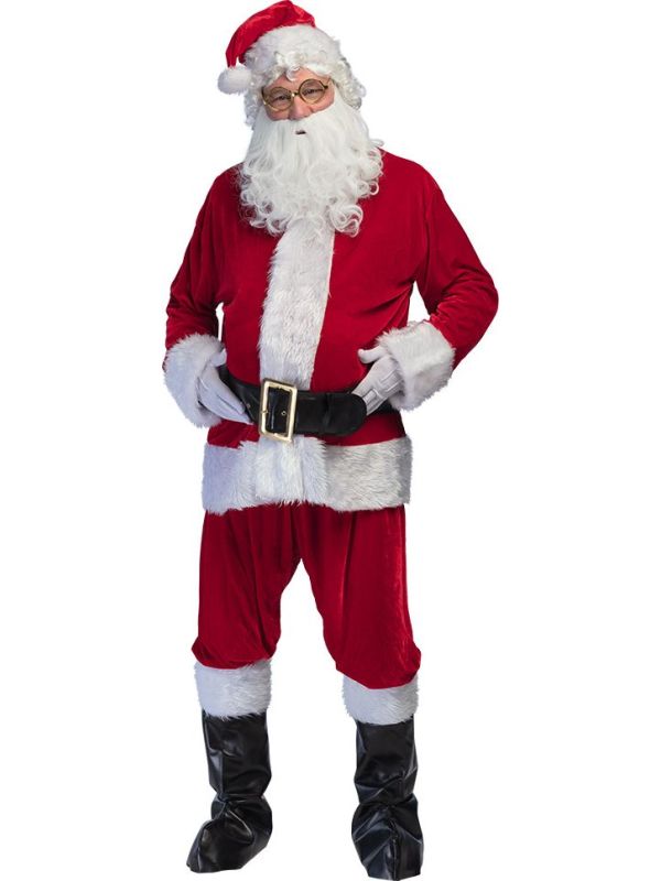 Luxe Kerstman Pak Heren 9-delig L / XL